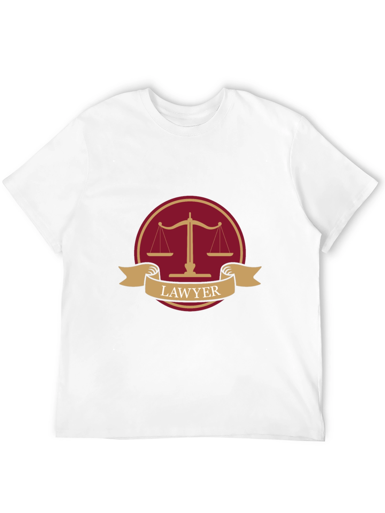 Lawyer Scales of Justice Graphic T-Shirt