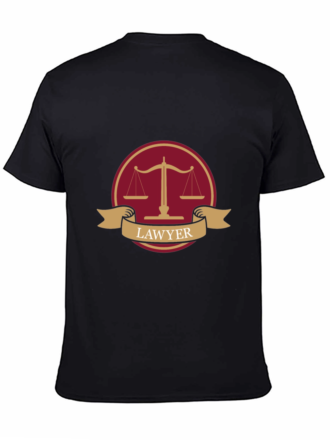 Lawyer Scales of Justice Graphic T-Shirt