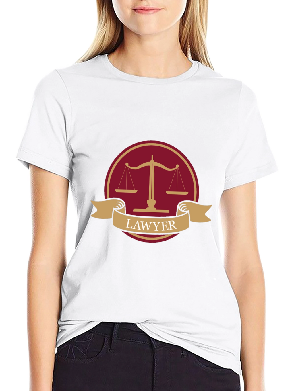 Lawyer Scales of Justice Graphic T-Shirt