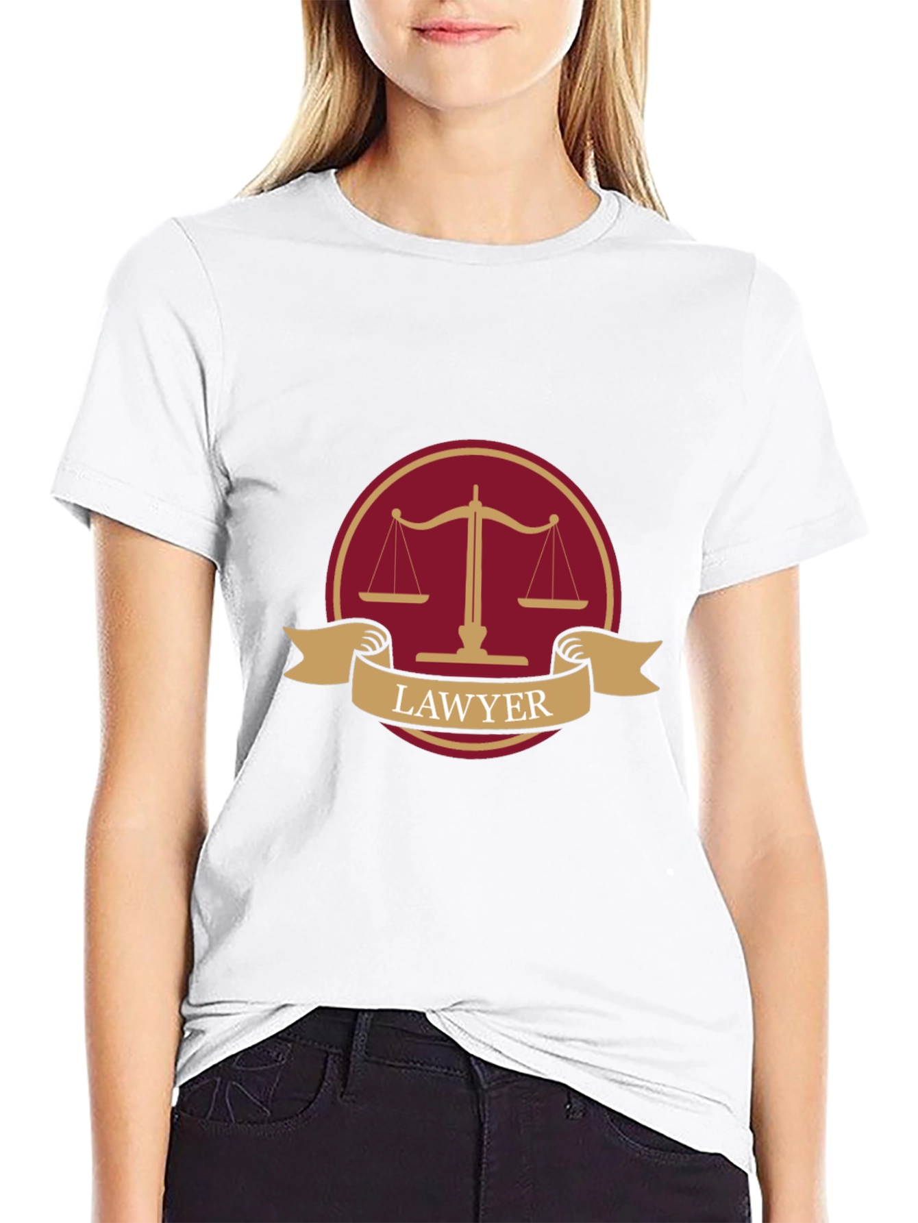 Lawyer Scales of Justice Graphic T-Shirt