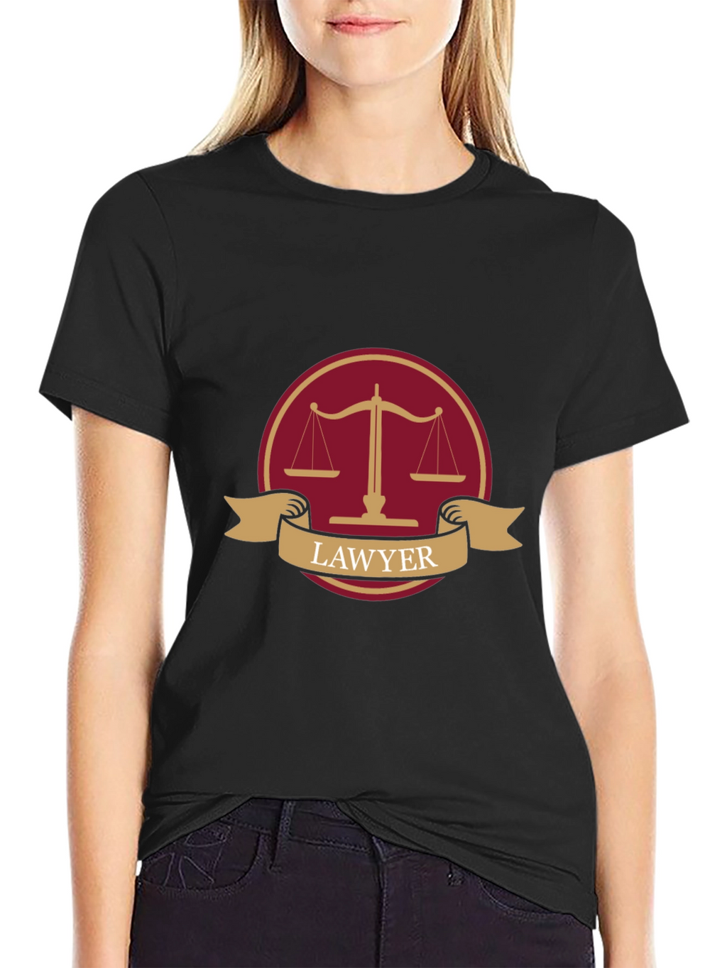 Lawyer Scales of Justice Graphic T-Shirt