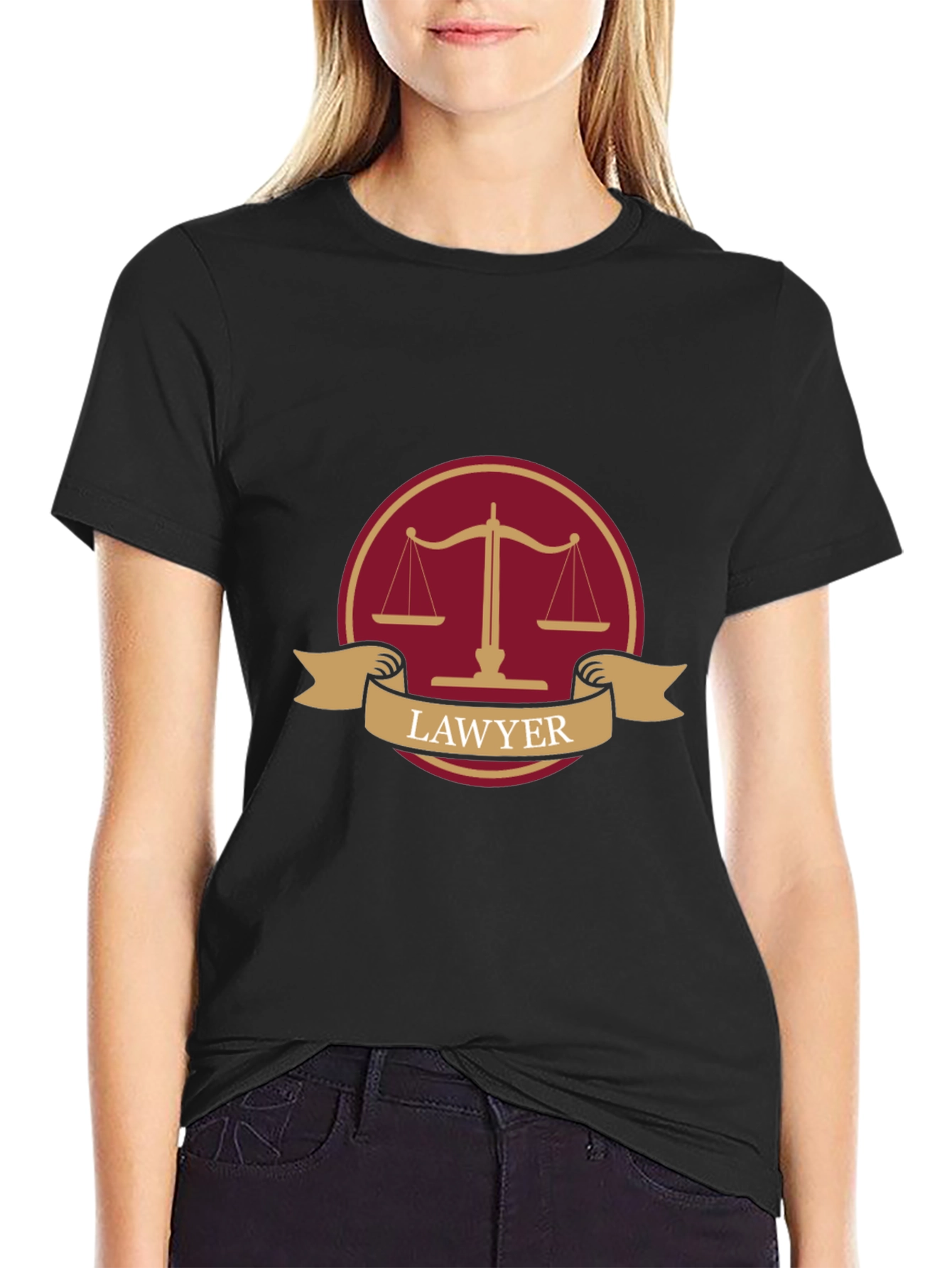 Lawyer Scales of Justice Graphic T-Shirt