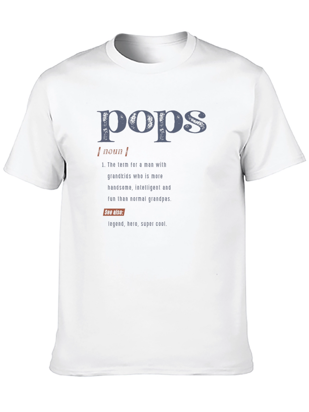 Pops Definition Graphic T-Shirt - Cool Grandfather Tee