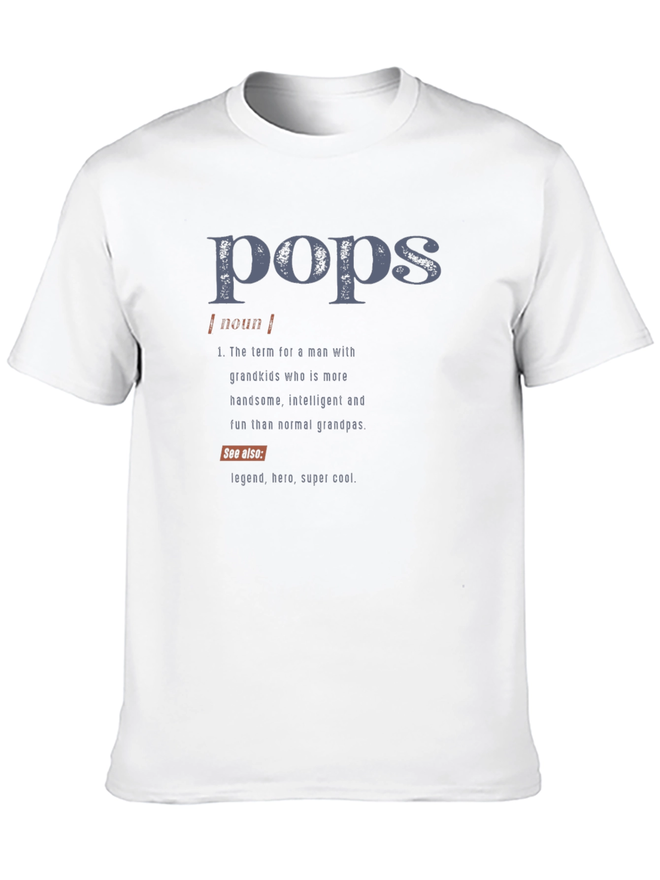 Pops Definition Graphic T-Shirt - Cool Grandfather Tee