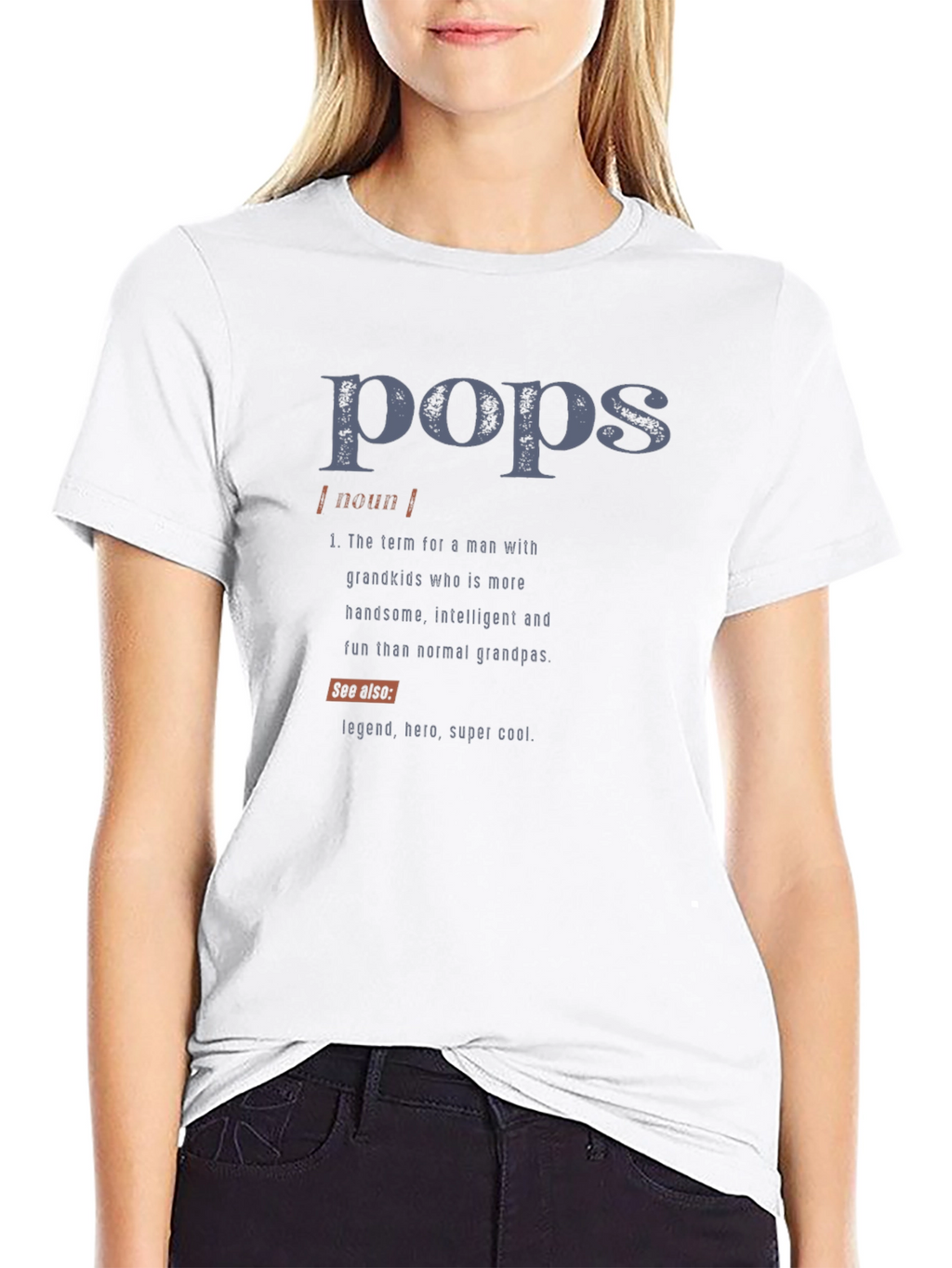 Pops Definition Graphic T-Shirt - Cool Grandfather Tee