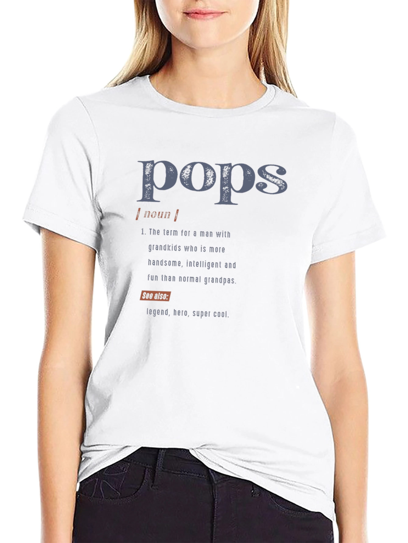 Pops Definition Graphic T-Shirt - Cool Grandfather Tee