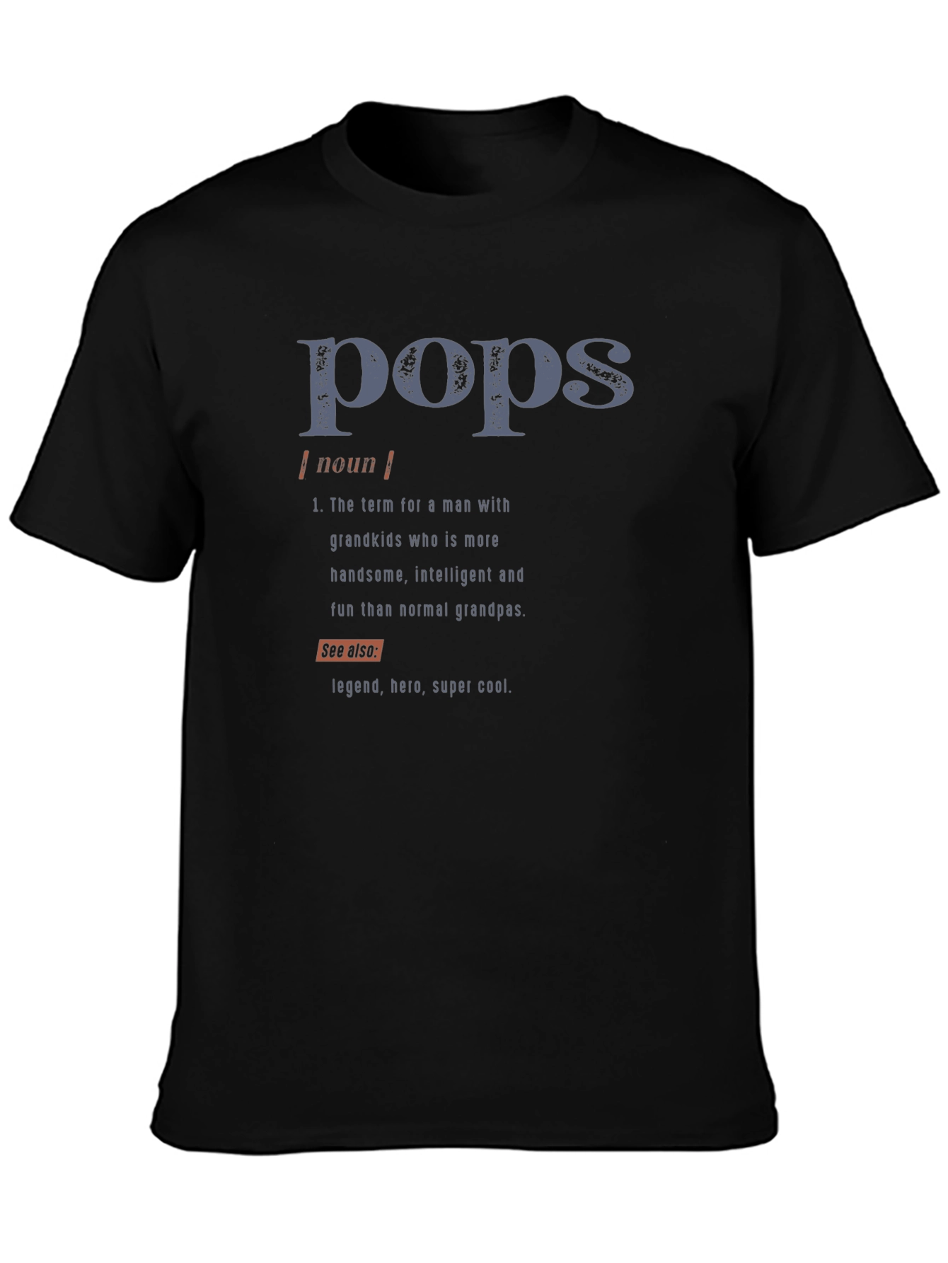 Pops Definition Graphic T-Shirt - Cool Grandfather Tee