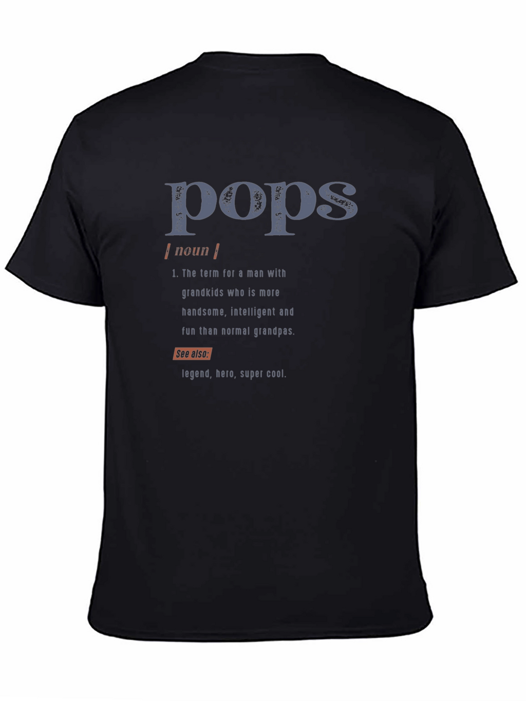 Pops Definition Graphic T-Shirt - Cool Grandfather Tee