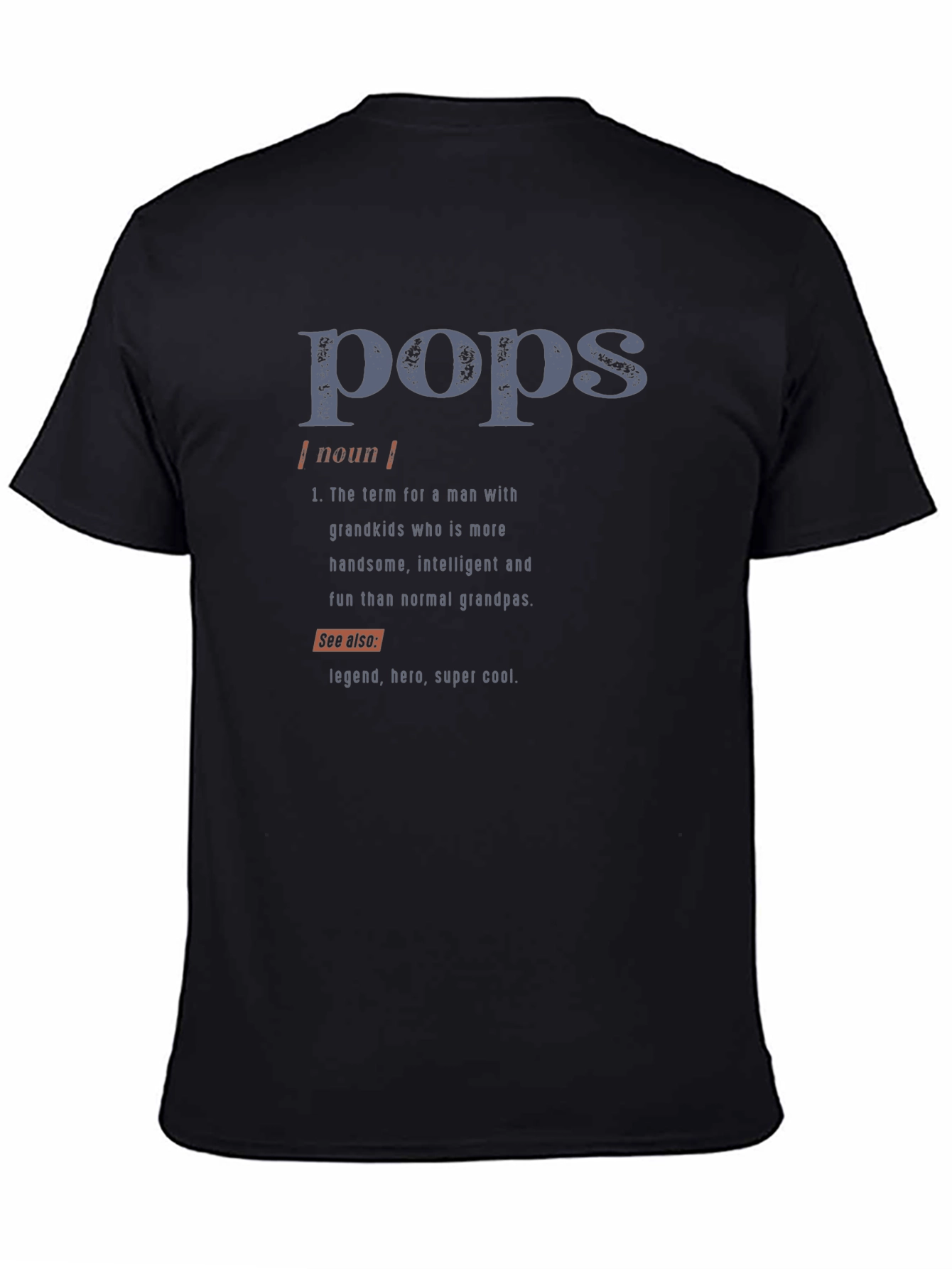 Pops Definition Graphic T-Shirt - Cool Grandfather Tee