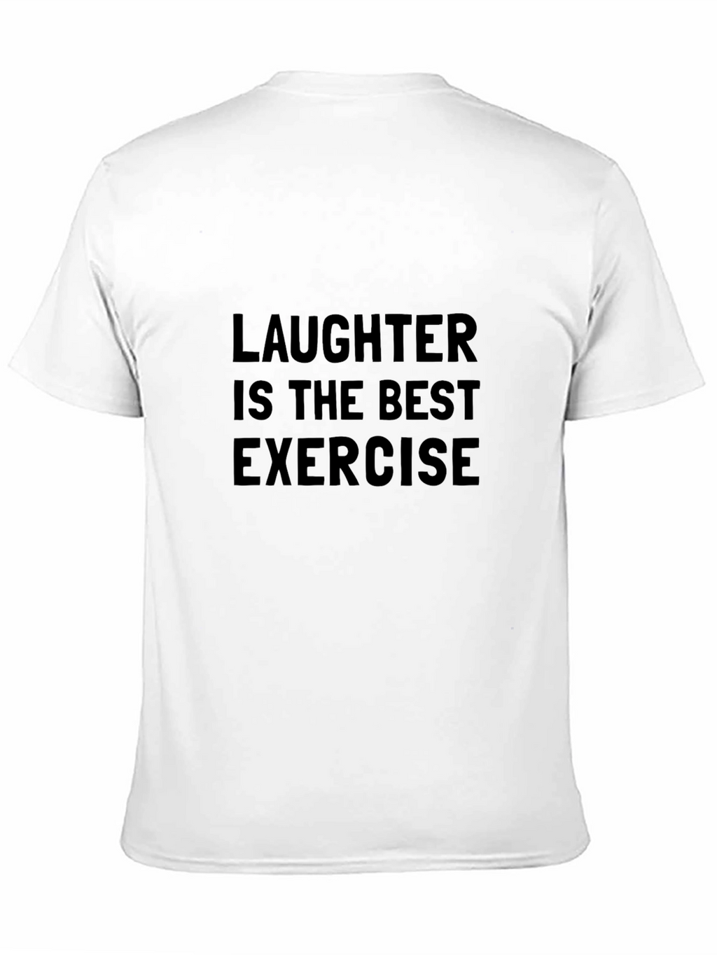 Laughter Best Exercise Graphic Tee - Black