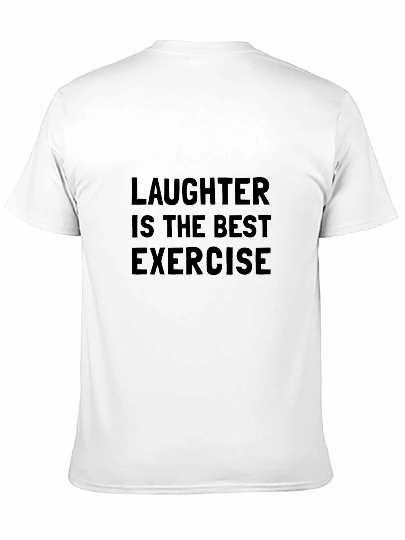 Laughter Best Exercise Graphic Tee - Black