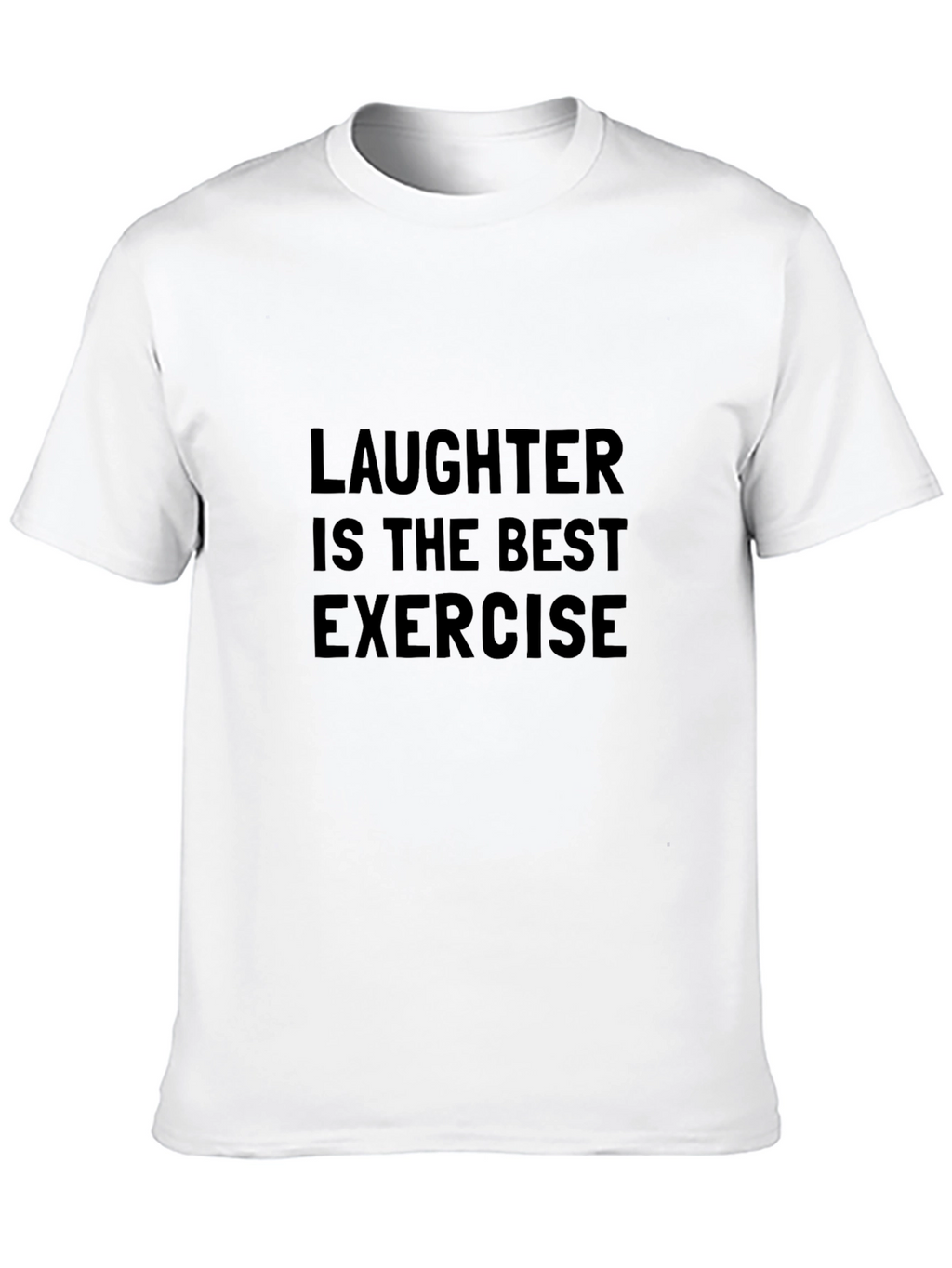 Laughter Best Exercise Graphic Tee - Black