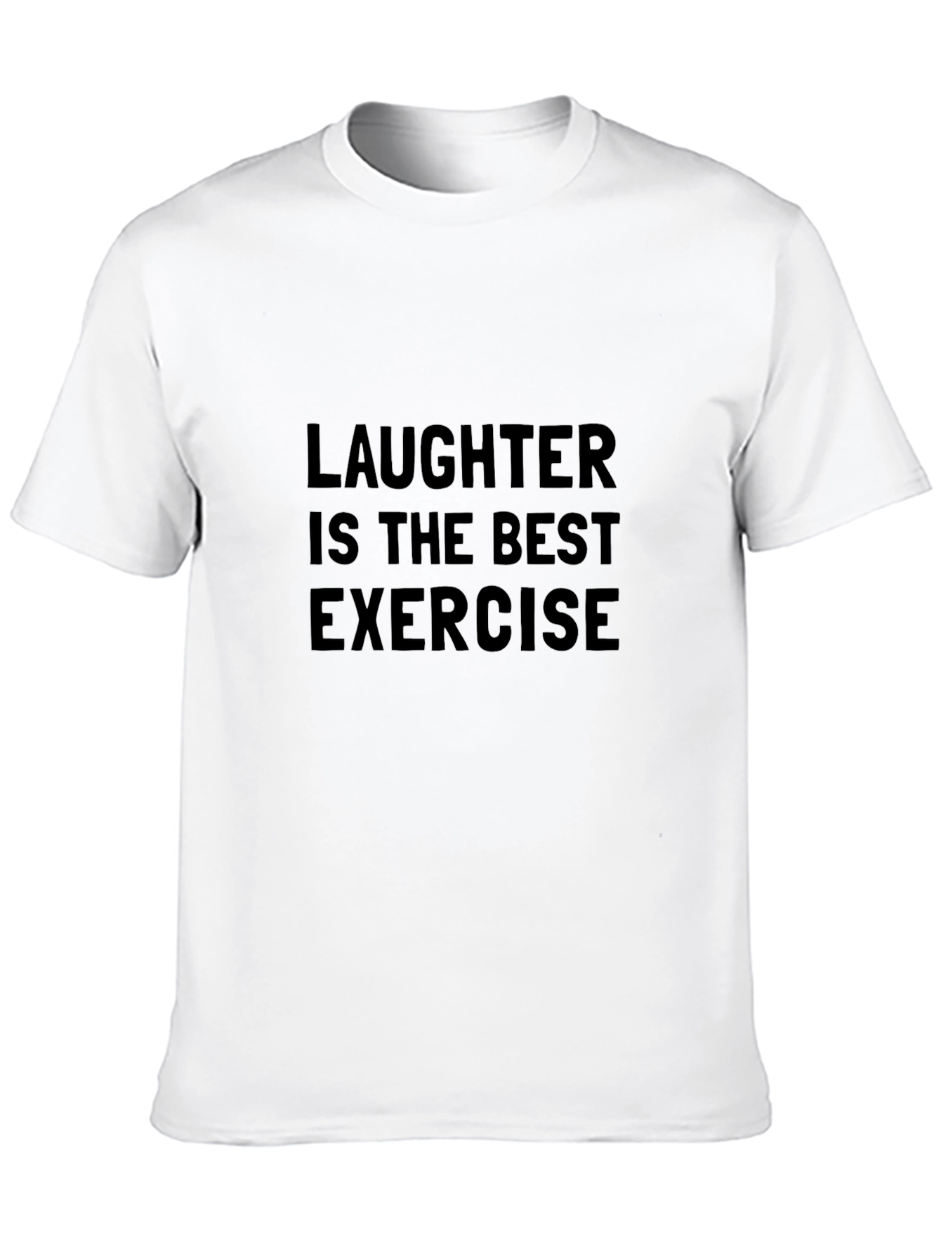 Laughter Best Exercise Graphic Tee - Black