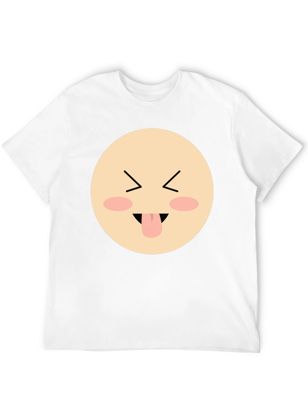 Funny Face Emoji Graphic Black T-Shirt