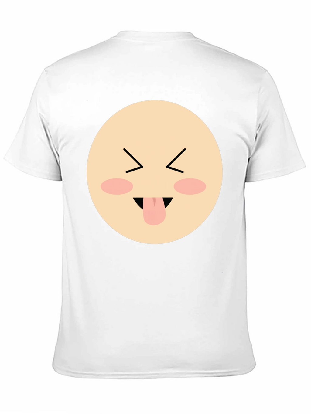 Funny Face Emoji Graphic Black T-Shirt