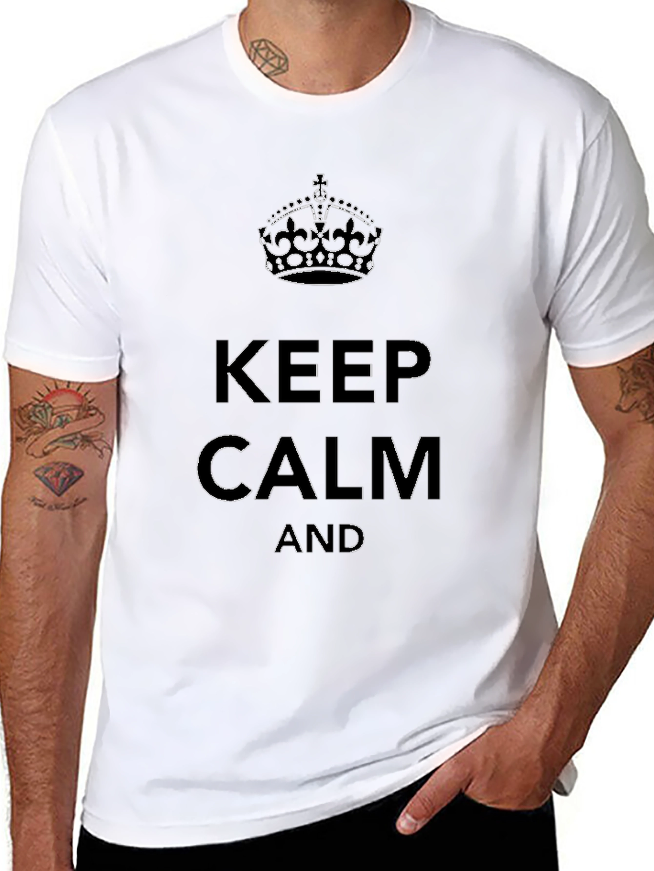 Keep Calm Graphic T-Shirt - Classic Style