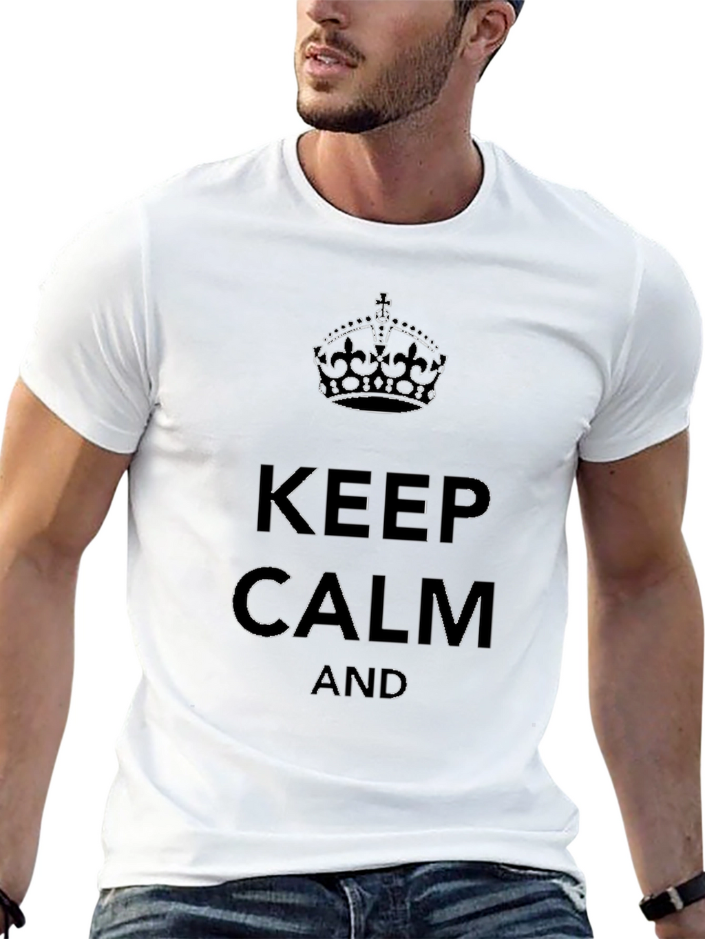 Keep Calm Graphic T-Shirt - Classic Style