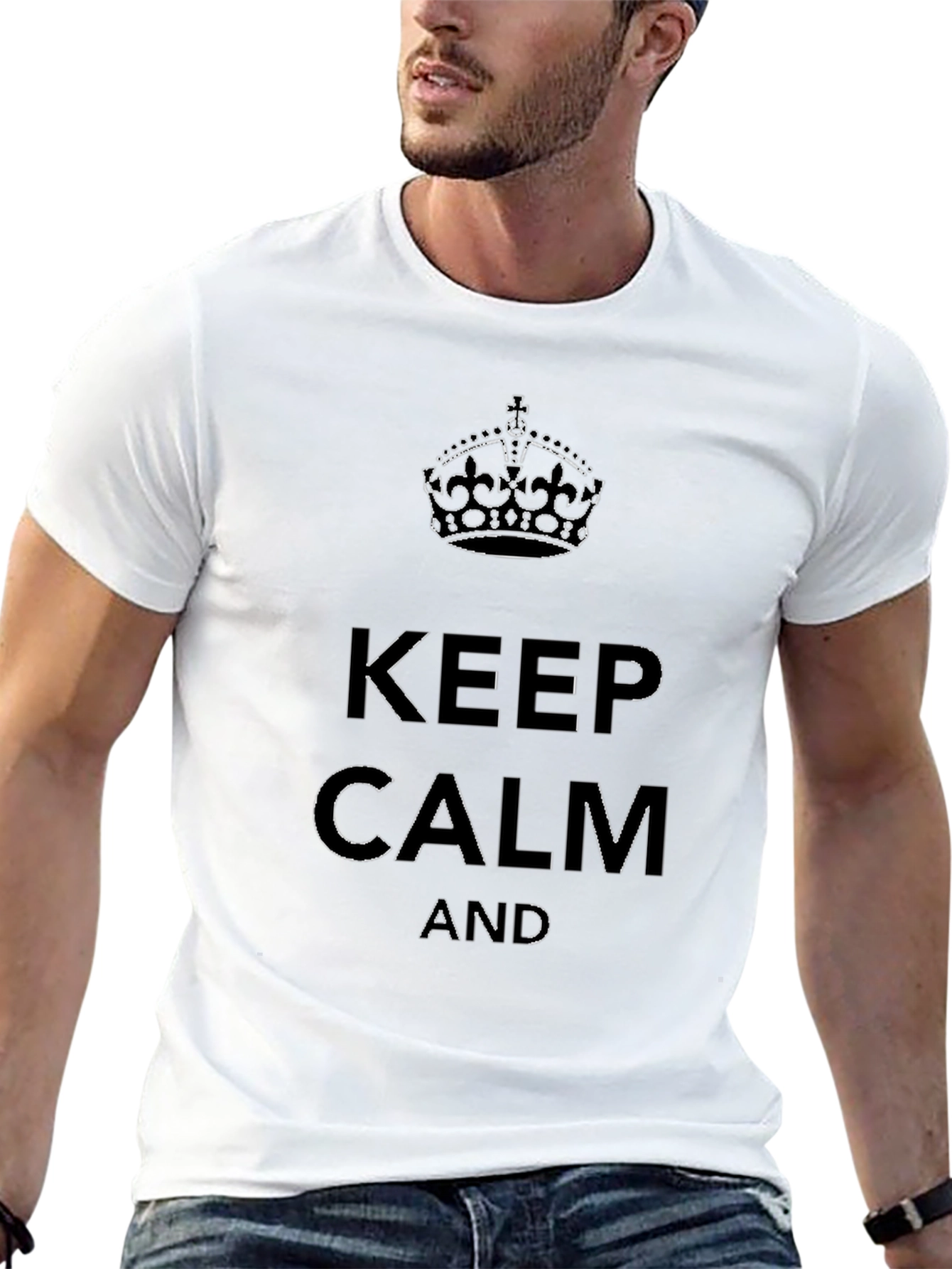 Keep Calm Graphic T-Shirt - Classic Style
