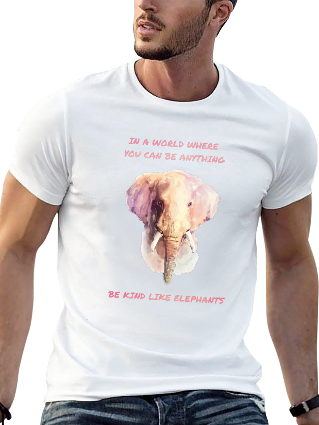 Be Kind Like Elephants Graphic T-Shirt