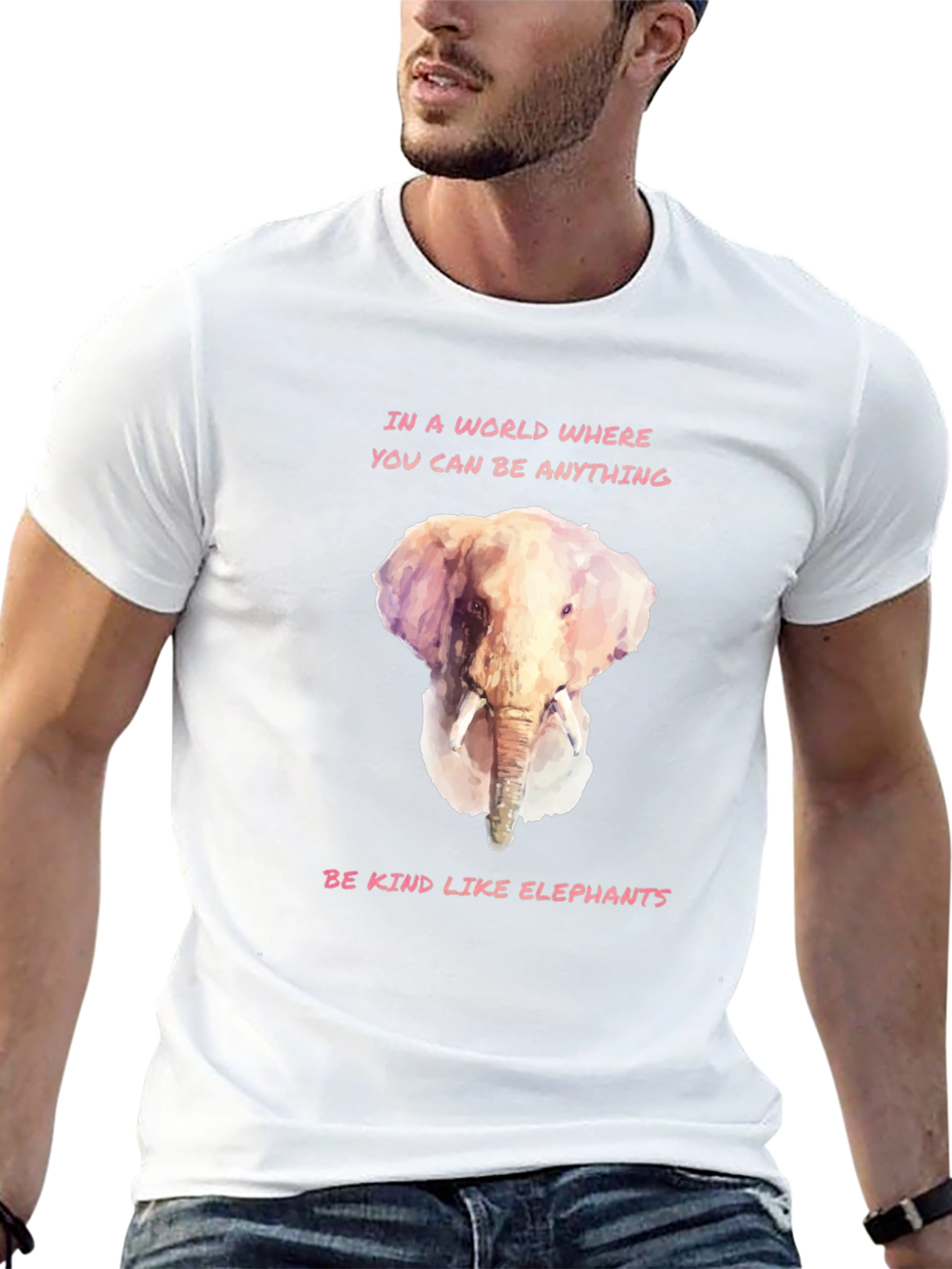 Be Kind Like Elephants Graphic T-Shirt