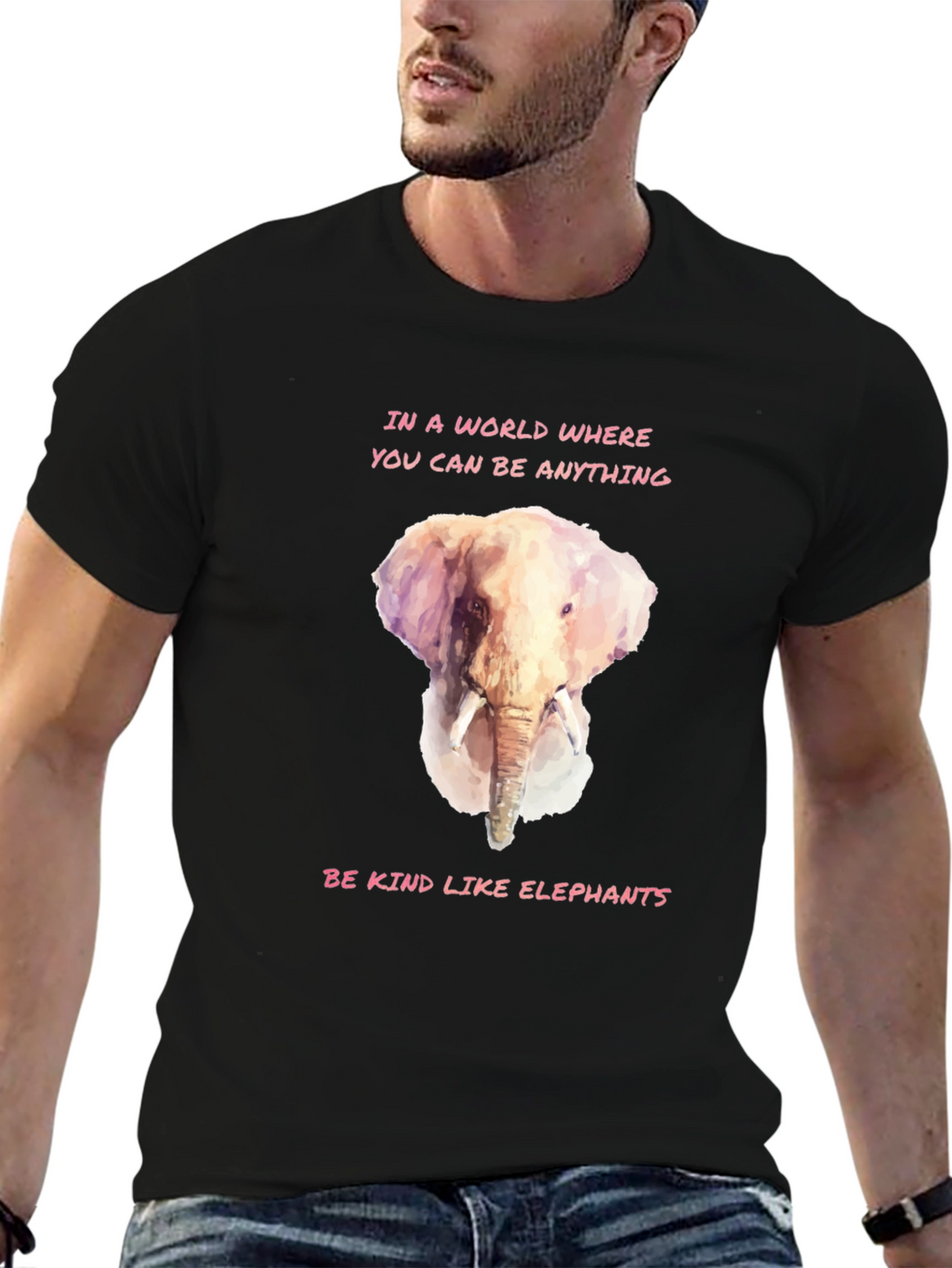 Be Kind Like Elephants Graphic T-Shirt