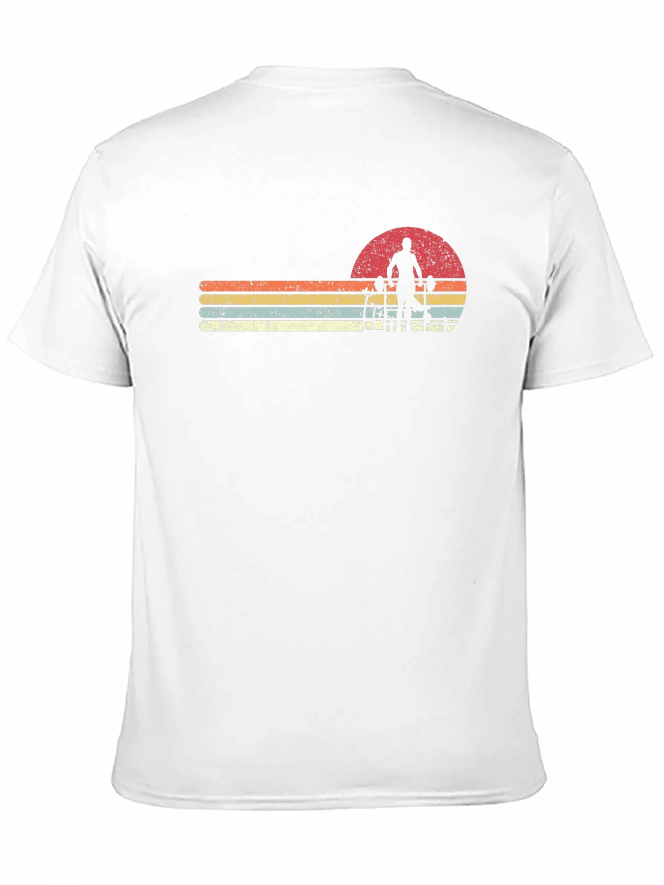 Retro Gym Workout Sunset T-Shirt