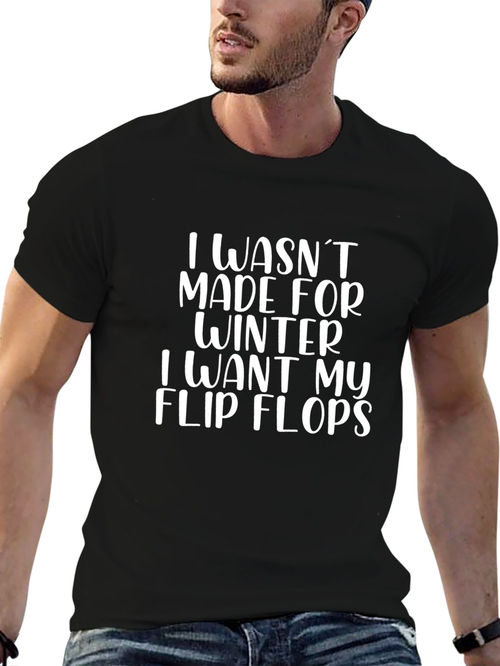 Funny Flip Flops T-Shirt: Winter Aversion