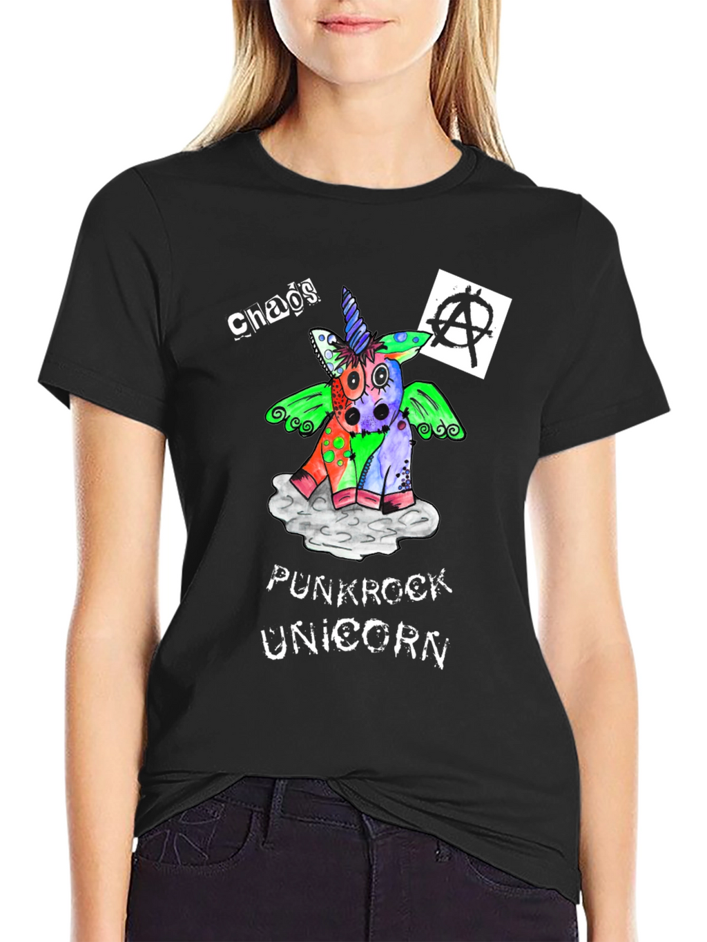 Chaos Punkrock Unicorn Graphic Tee