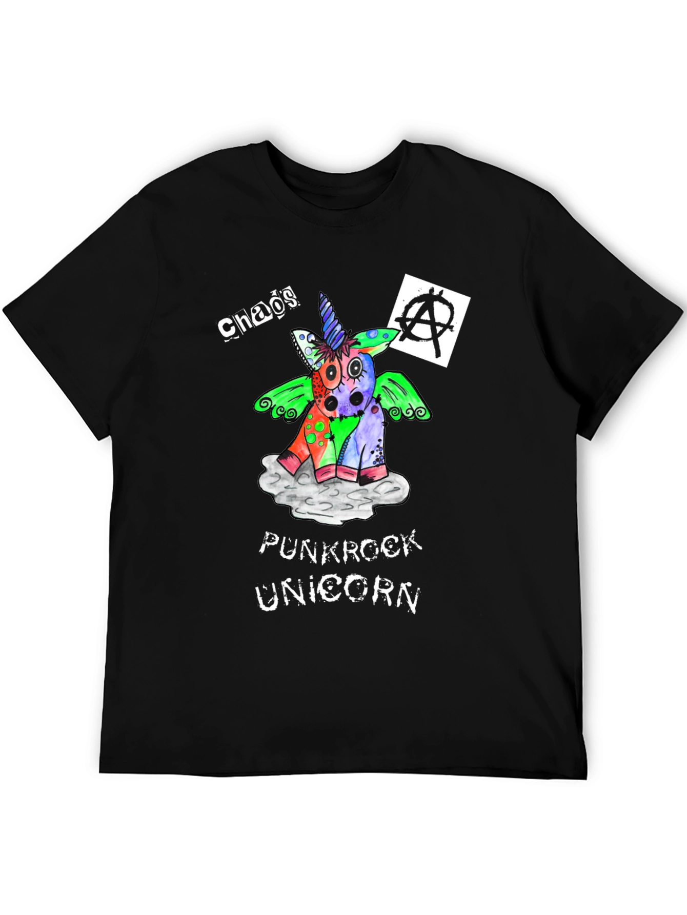 Chaos Punkrock Unicorn Graphic Tee
