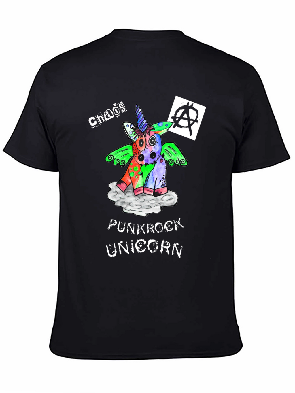 Chaos Punkrock Unicorn Graphic Tee
