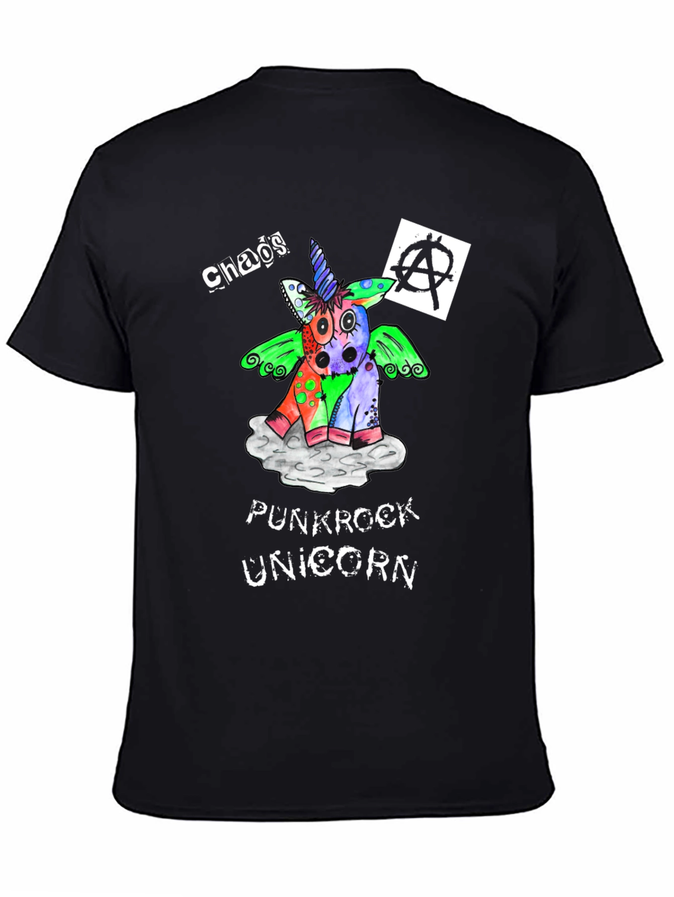 Chaos Punkrock Unicorn Graphic Tee