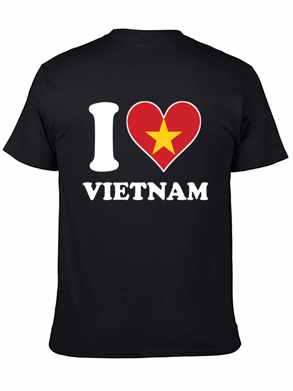 I Love Vietnam T-Shirt - Black Cotton Graphic Tee