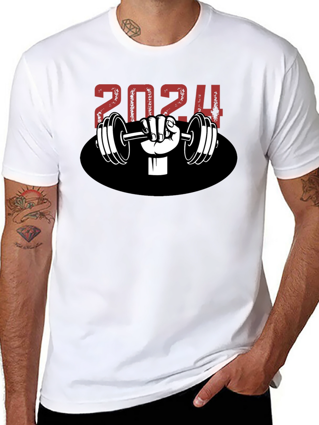 2024 Weightlifting T-Shirt Gym Motivation