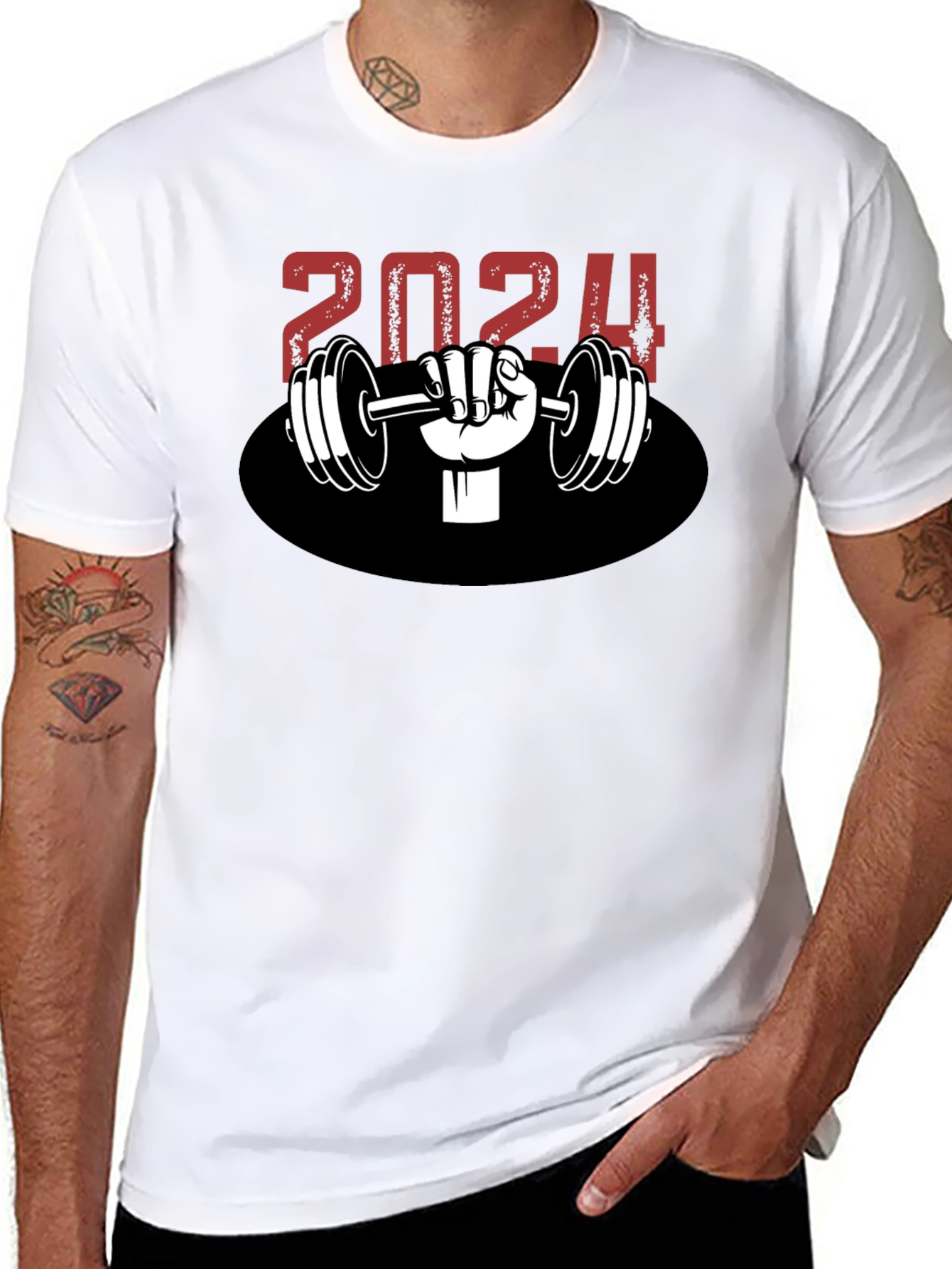 2024 Weightlifting T-Shirt Gym Motivation