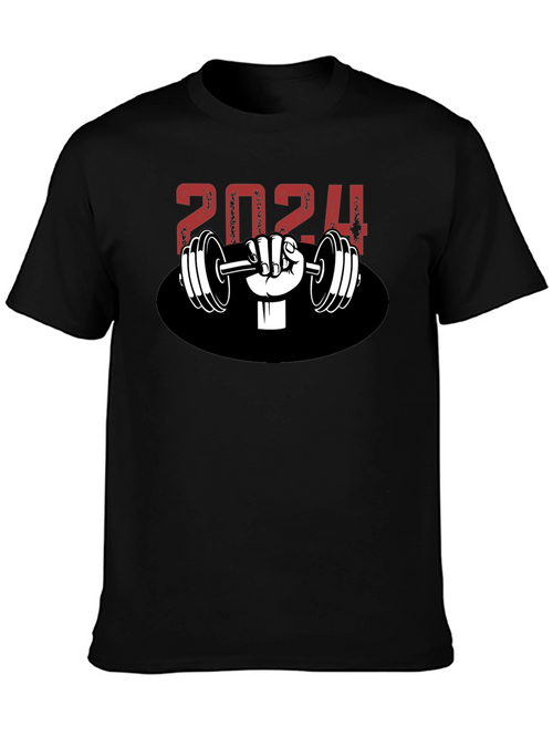 2024 Weightlifting T-Shirt Gym Motivation