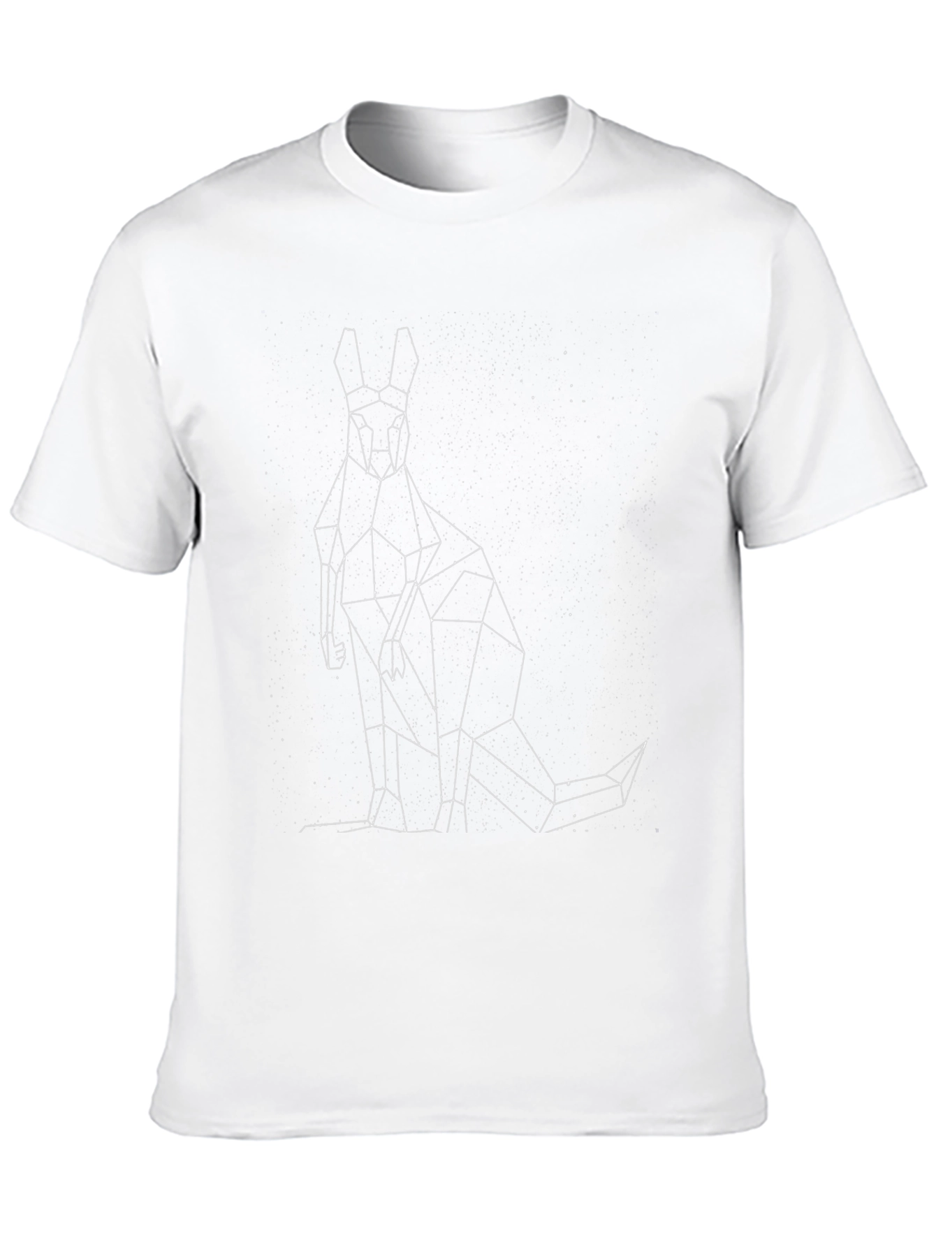 Geometric Kangaroo T-Shirt - Modern Graphic Tee