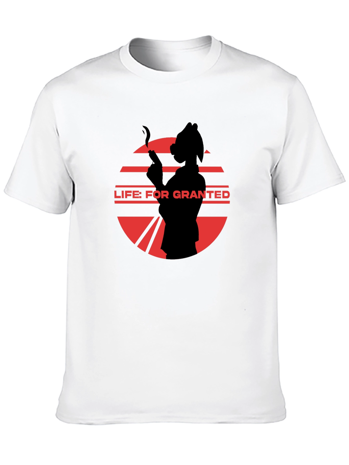 Life For Granted Graphic Tee - Black