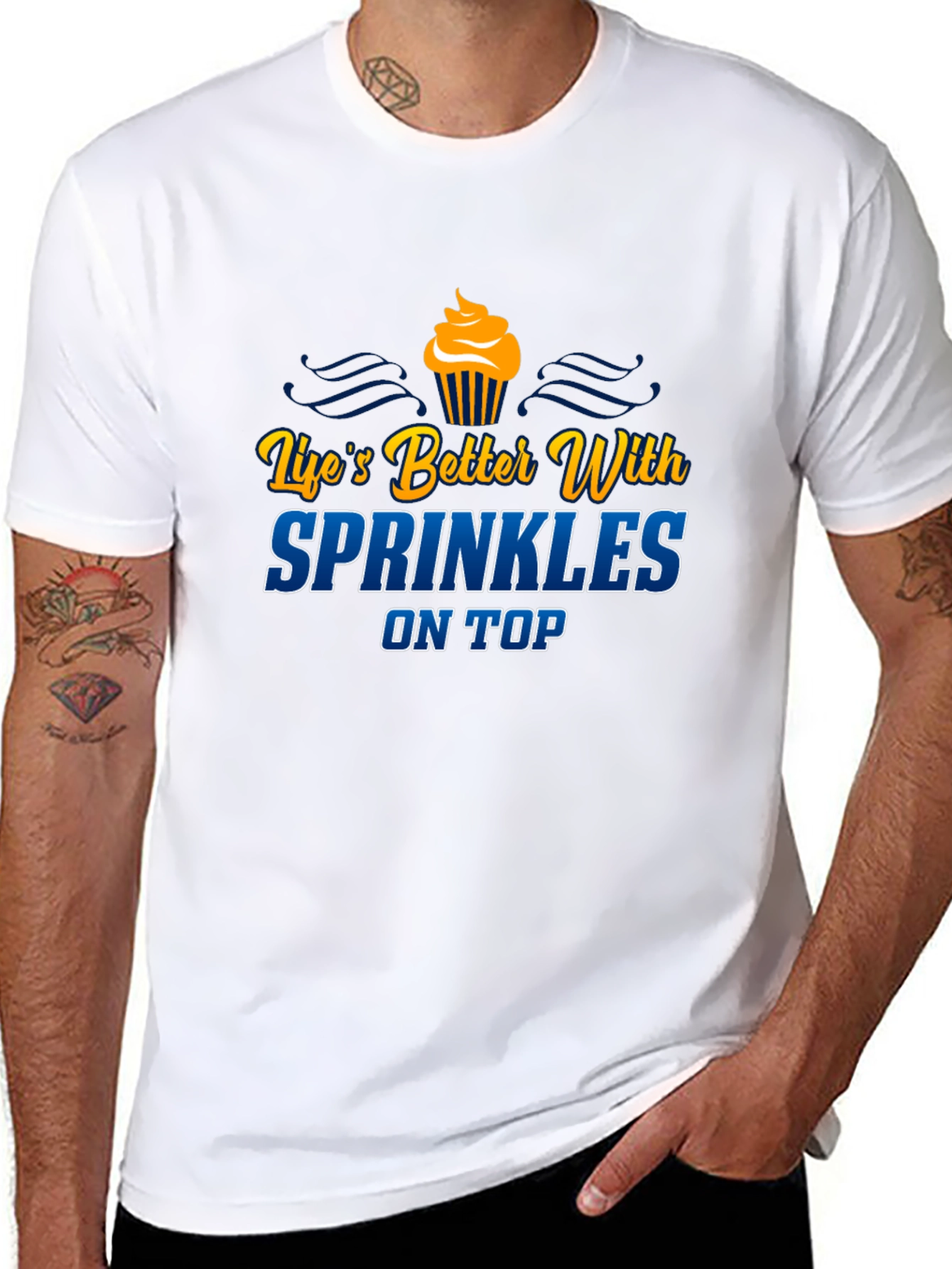 Lifes Better With Sprinkles Black Graphic Tee