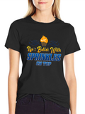 Lifes Better With Sprinkles Black Graphic Tee