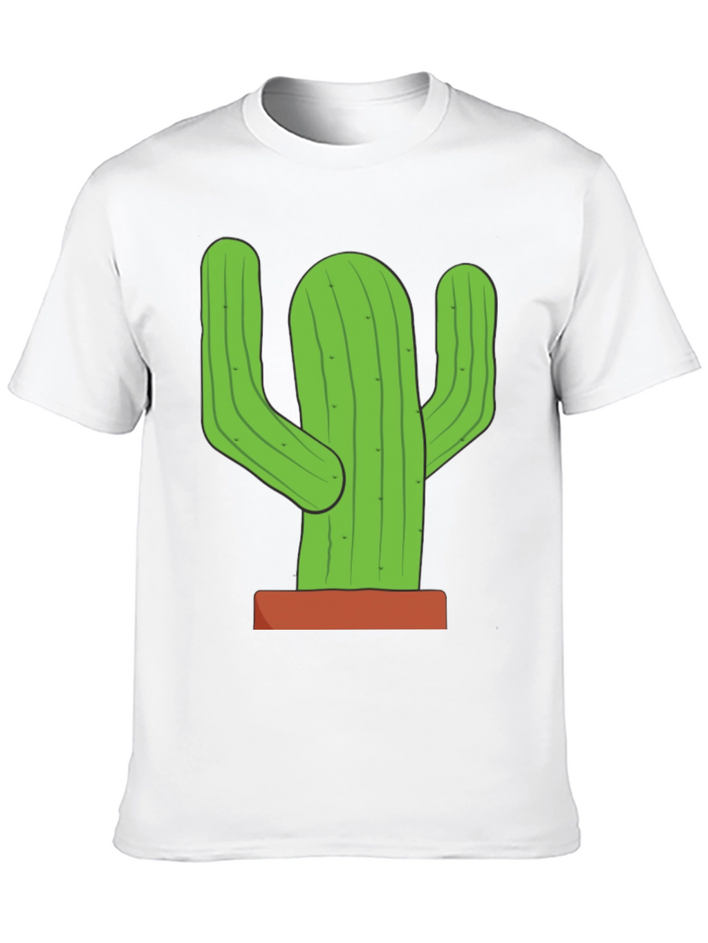 Cactus Graphic T-Shirt - Black Cotton Tee