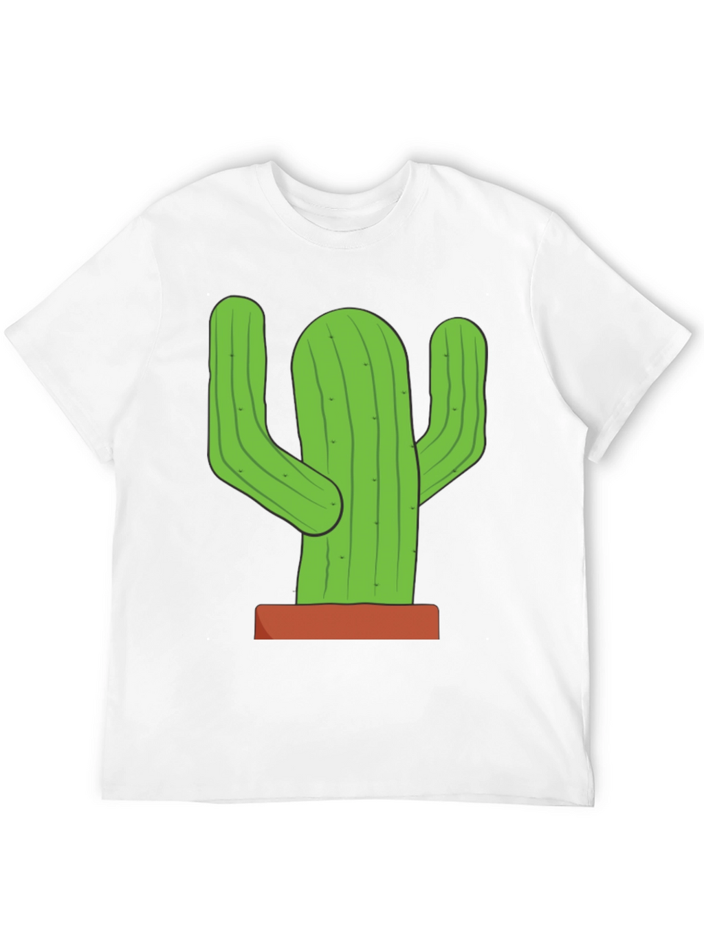 Cactus Graphic T-Shirt - Black Cotton Tee