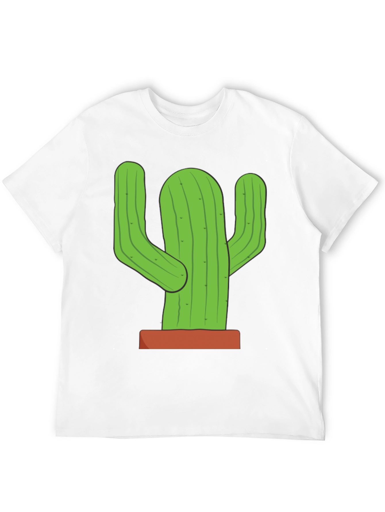 Cactus Graphic T-Shirt - Black Cotton Tee
