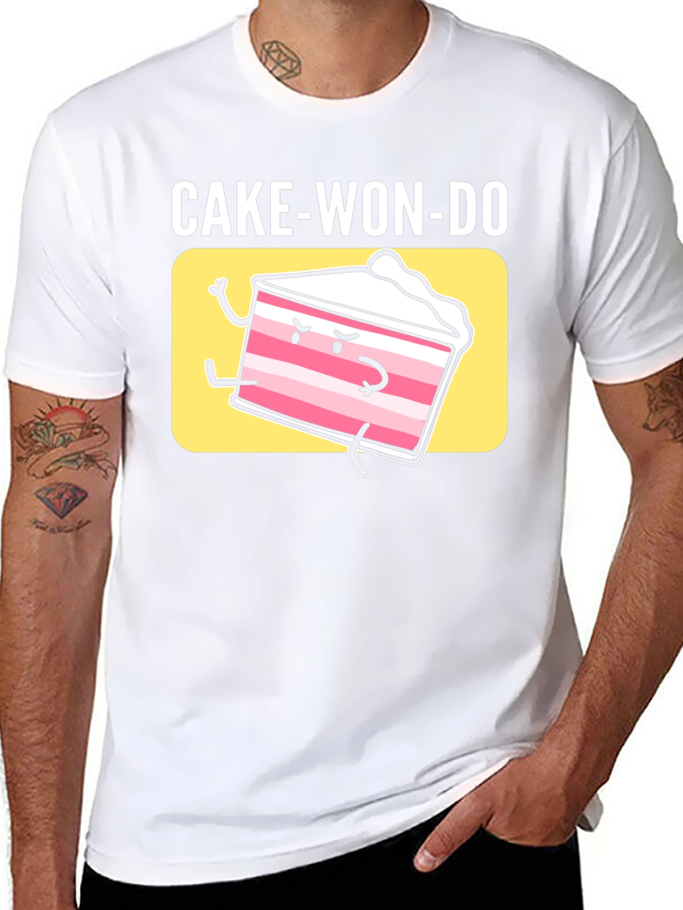 Cake-Won-Do Funny Graphic T-Shirt