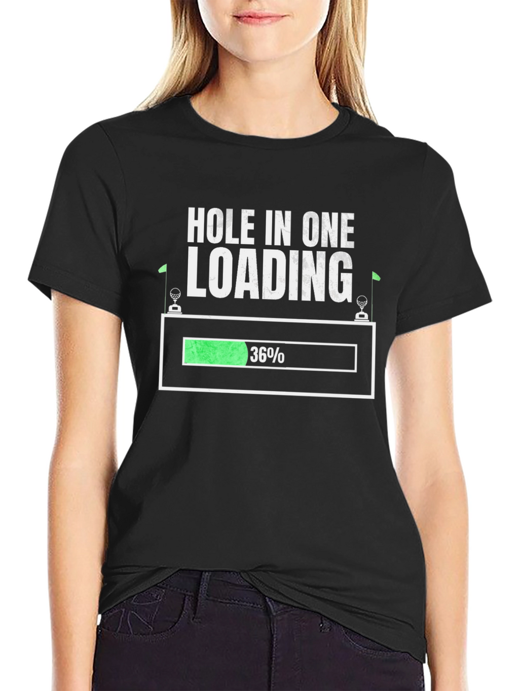 Hole In One Loading T-Shirt Golf Tee