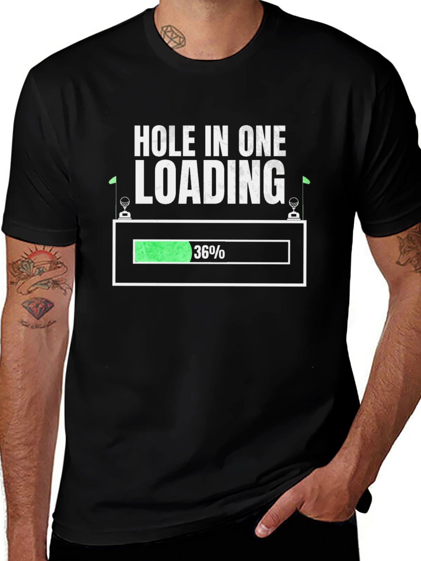 Hole In One Loading T-Shirt Golf Tee