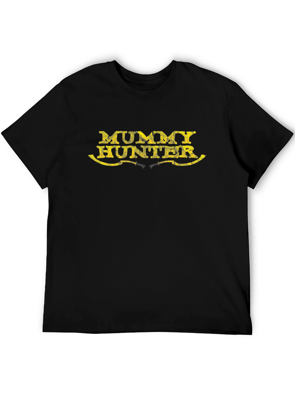 Mummy Hunter Black T-Shirt - Novelty Graphic Tee