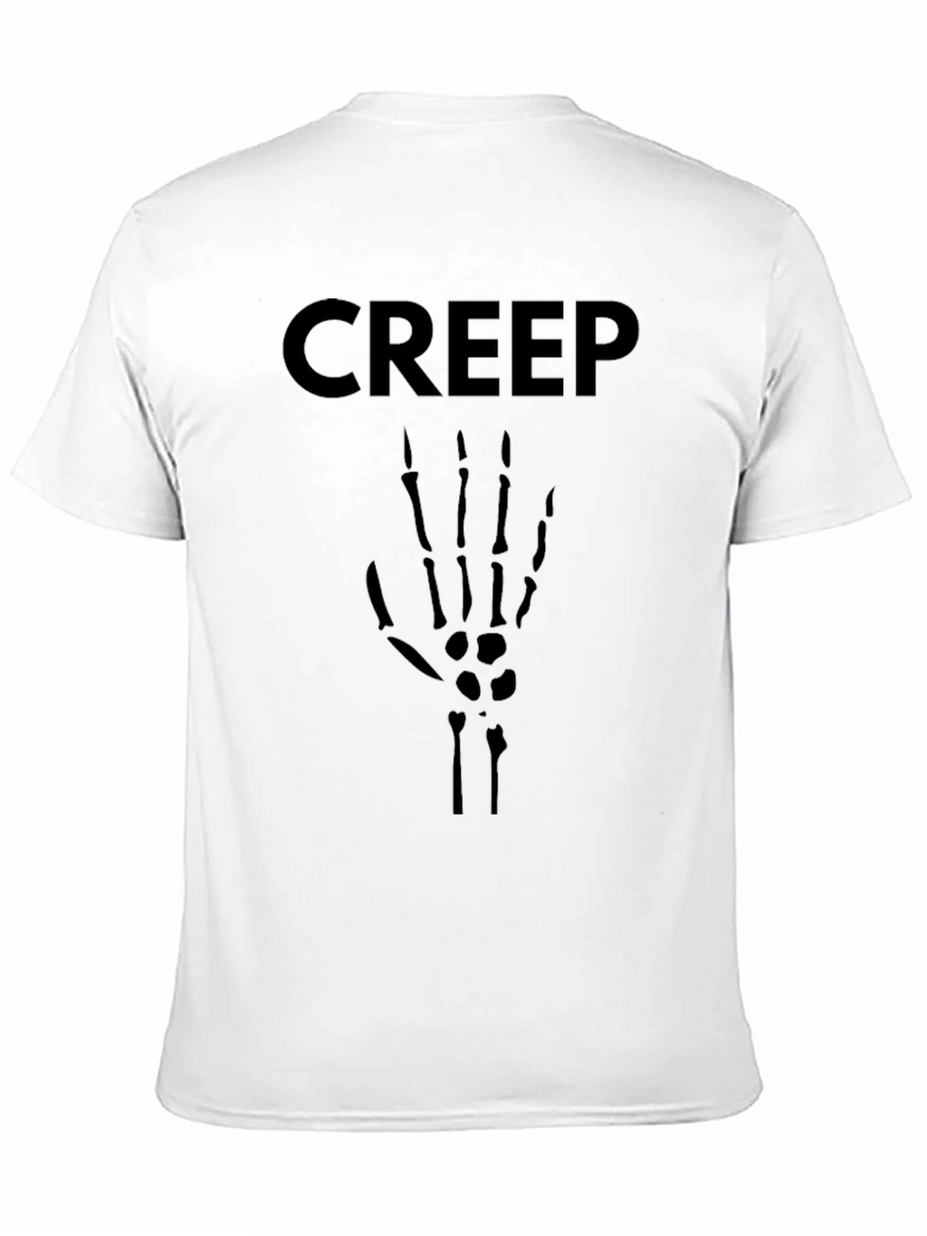 Creep Skeleton Hand Graphic Tee - Black T-Shirt