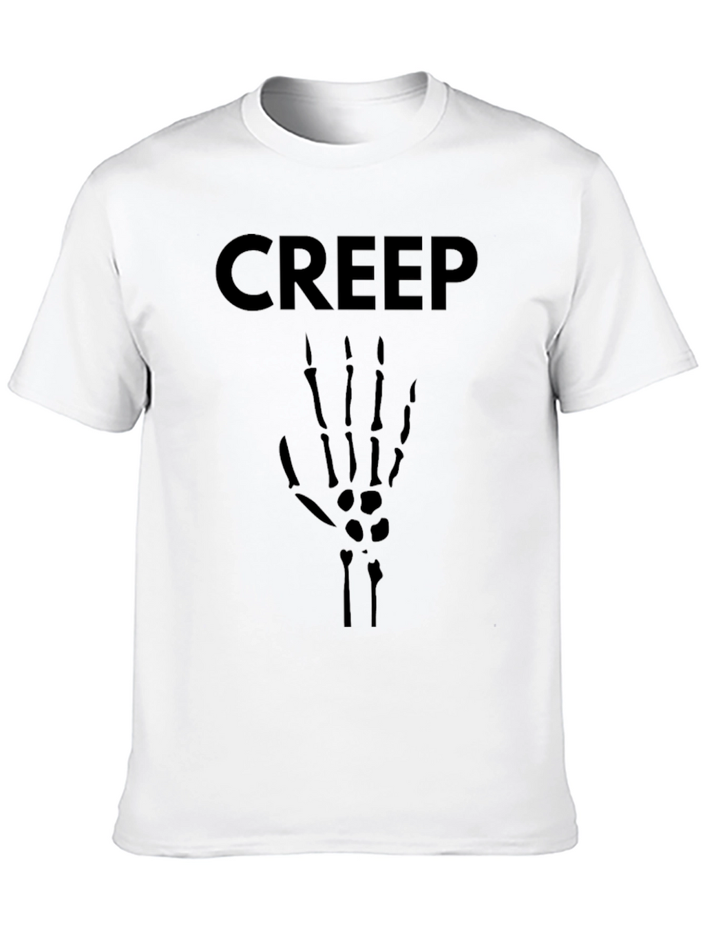 Creep Skeleton Hand Graphic Tee - Black T-Shirt