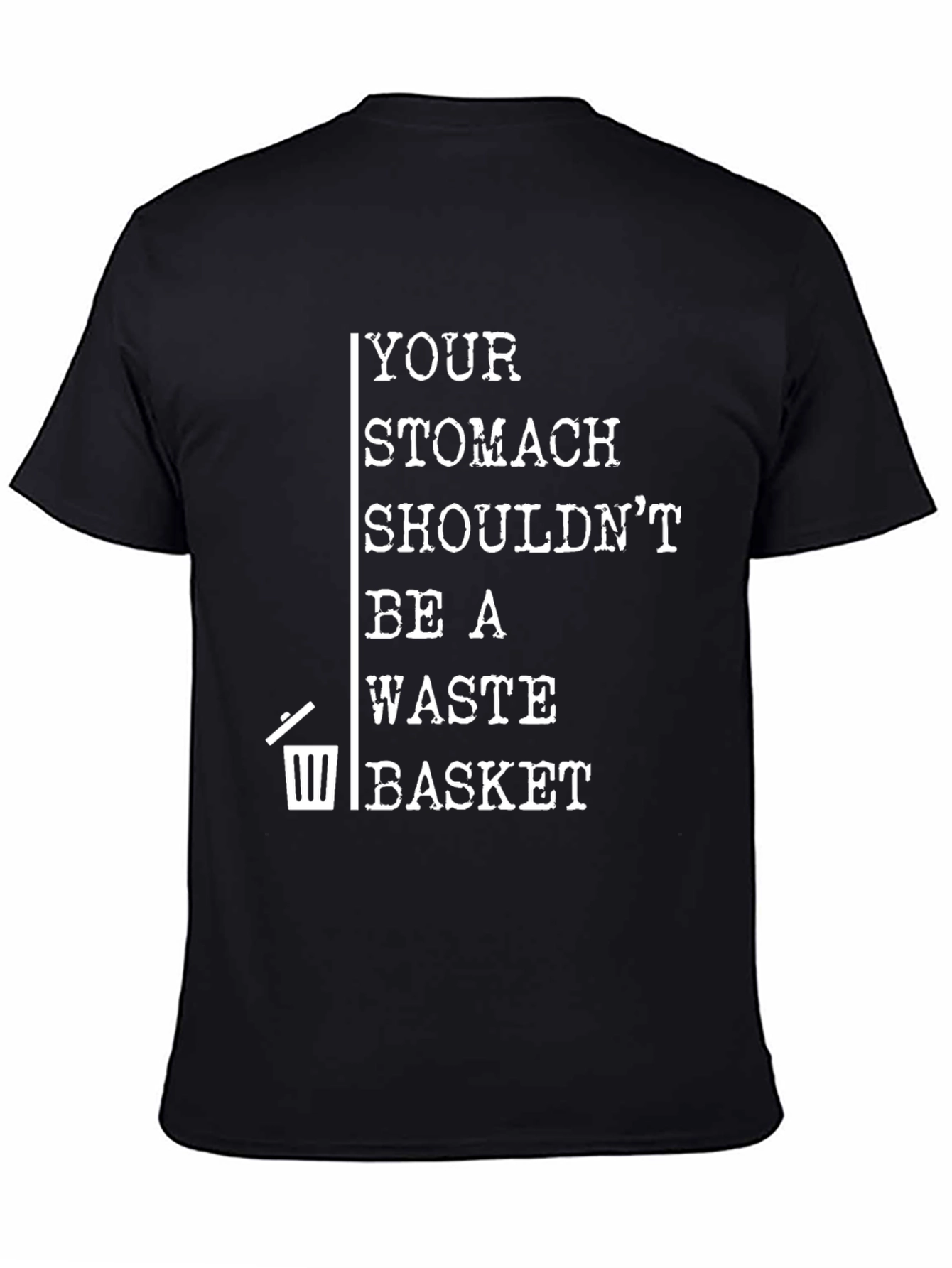 Stomach Waste Basket Graphic T-Shirt