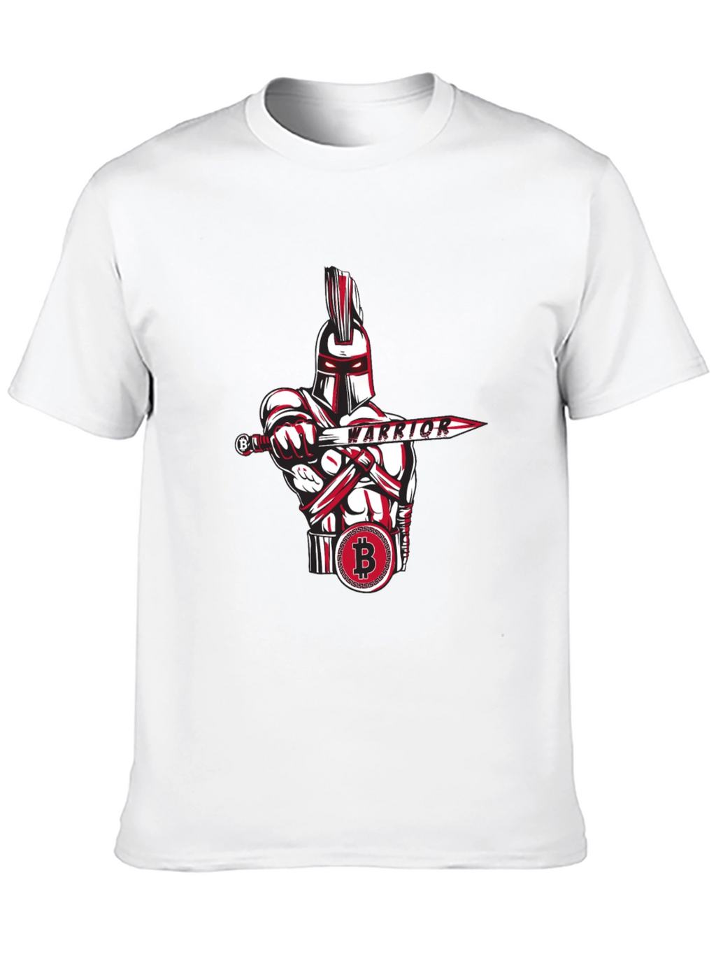Bitcoin Warrior Graphic Tee - Crypto Enthusiast Apparel